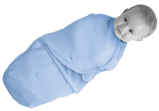 Att linda barnen var smidigt 